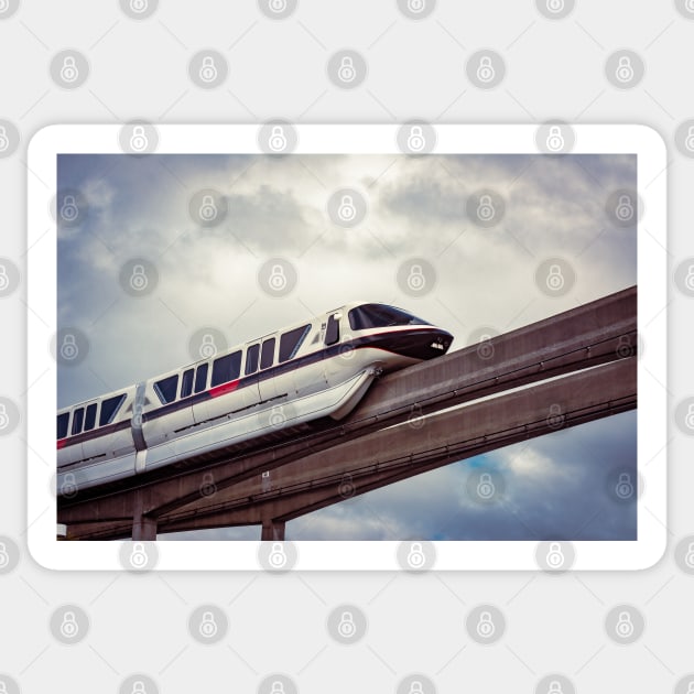 Black and Red Monorail Sticker by Enzwell